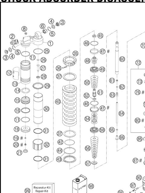 SHOCK ABSORBER DISASSEMBLED        