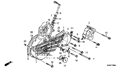 LEFT CRANKCASE COVER