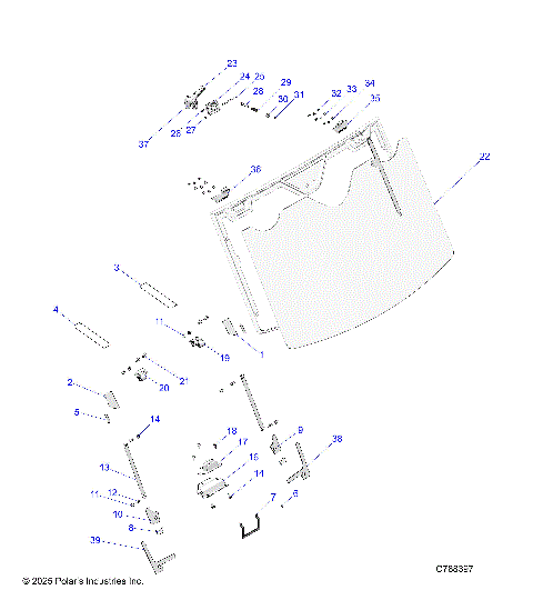 BODY, WINDSHIELD, TIP-OUT AND FOAM - R25RRV99AC (C788397)