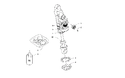 REAR SUSPENSION FRONT ARM SHOCK ABSORBER [104850]