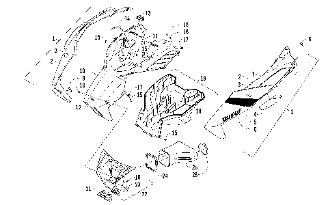 HOOD AND AIR INTAKE ASSEMBLY [98989]