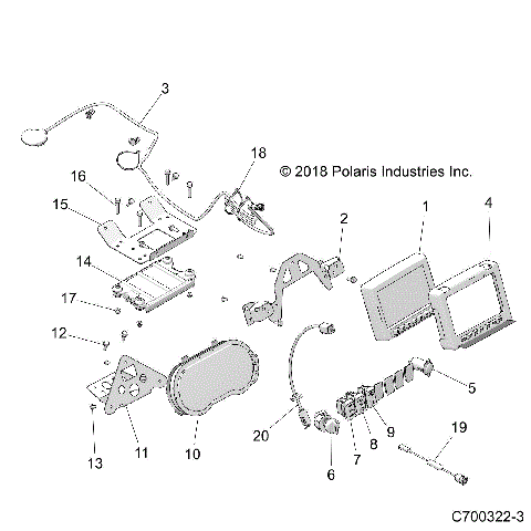 ELECTRICAL, DASH INSTRUMENTS AND CONTROLS - Z19VDL92AG/BG (C700322-3)
