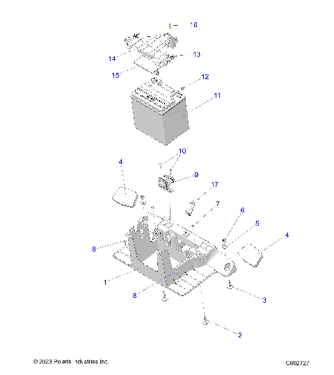 ELECTRICAL, BATTERY BOX - S25AJT6REL (C602727)