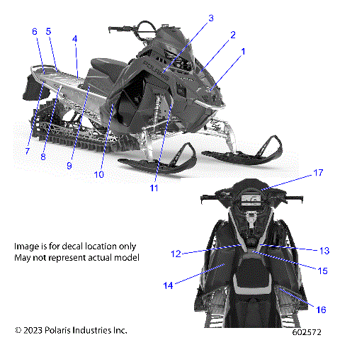 BODY, DECAL,  BLACK SIDE PANEL W/ SHADOW GRAY ACCENT - S24TFK6RS (602572)