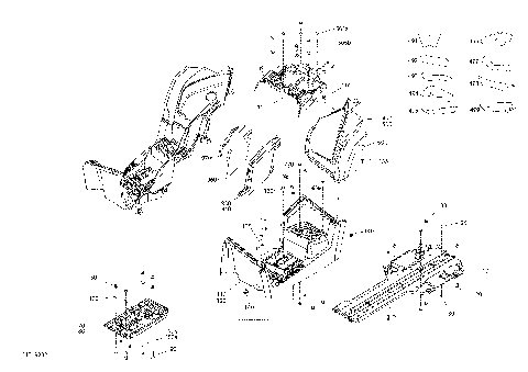 09- Body And Accessories 6X6 - 650 EFI - Squadron Green  -  Middle