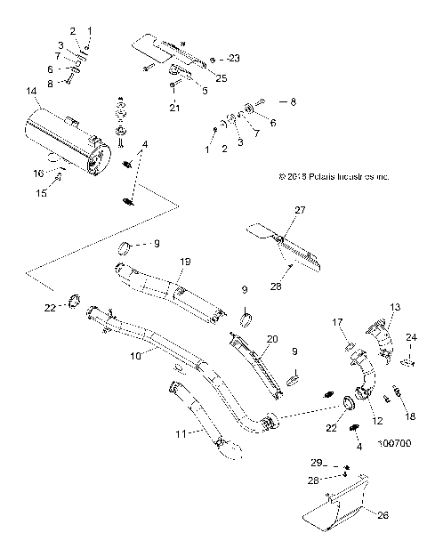 ENGINE, EXHAUST - A17SUH57N5 [100700]