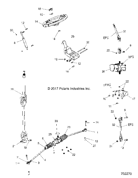 STEERING, STEERING ASM. - R18RTAD1B1/ED1N1 (702270)