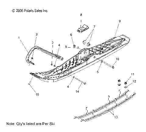 SKI ASSEMBLY - S07PY7FS/FE (49SNOWSKIASMFSTCRSR)
