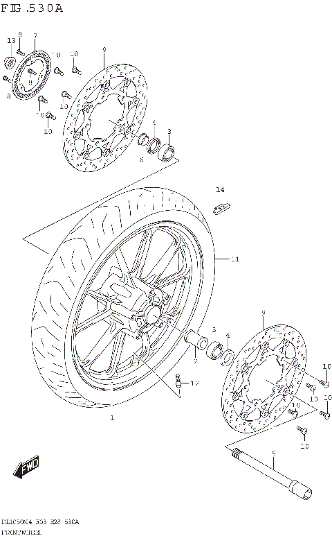 FRONT WHEEL (DL1050RR)