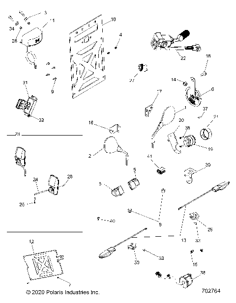 ELECTRICAL, LICENSE PLATES AND MIRRORS - R21MAA57F1/F9/SF1/F9/C1/C9/CK/E1/E9/EK (702764)