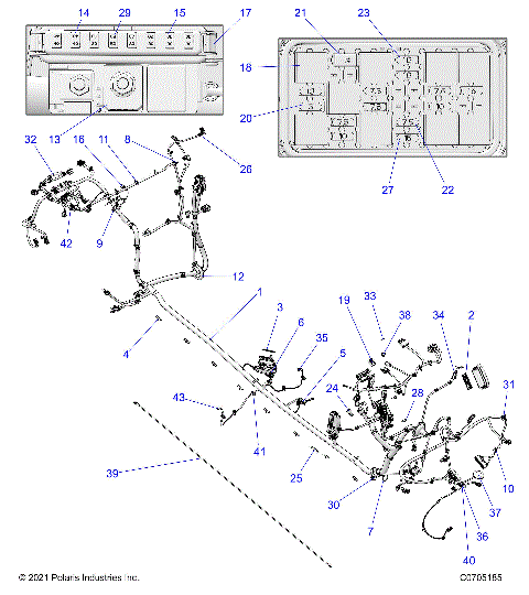 ELECTRICAL, WIRE HARNESS, CHASSIS - Z23G4D92AL/BL/AE/BE (C0705185)