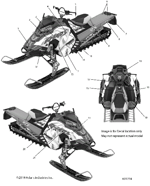 BODY, DECAL BLK SIDE PANEL W/RED ACCENT - S20EFT8R/EFN8R (601224)