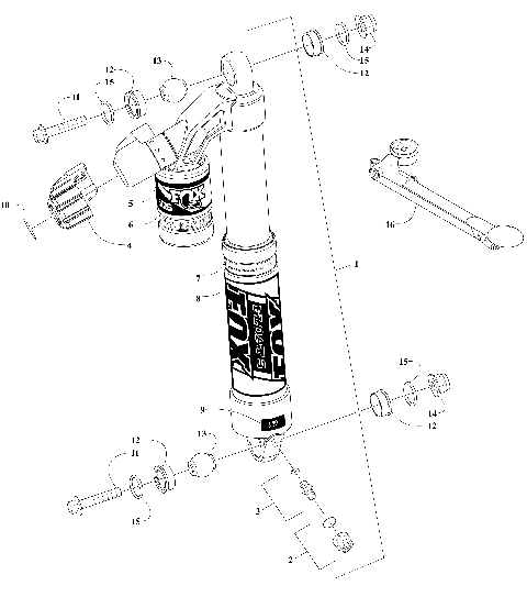 FRONT SUSPENSION SHOCK ABSORBER ASSEMBLY [111092]