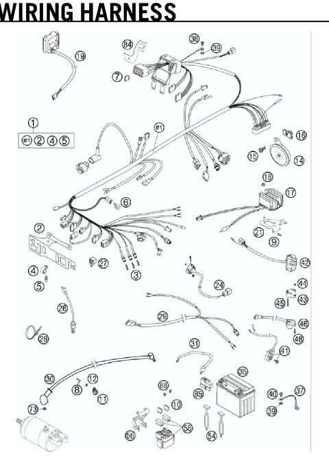 WIRING HARNESS Ref# 44 - 88        