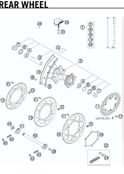 REAR WHEEL Ref# 1 - 42             