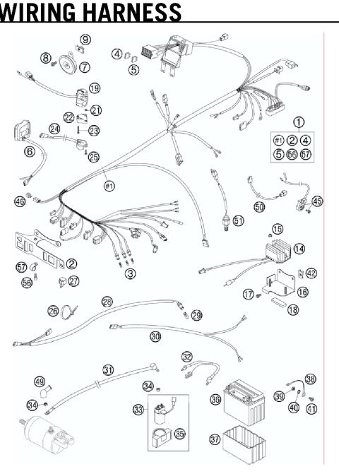 WIRING HARNESS Ref# 39 - 57        