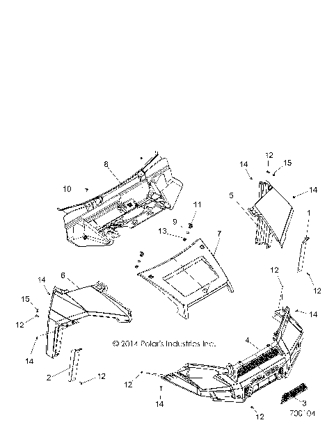 BODY, HOOD AND FRONT FACSIA - R15RTE87FA (700104)