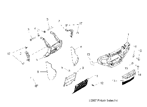 BODY, FRONT BUMPER and MOUNTING - A09DN76AB/AL/AY (49ATVBUMPER08SP500)