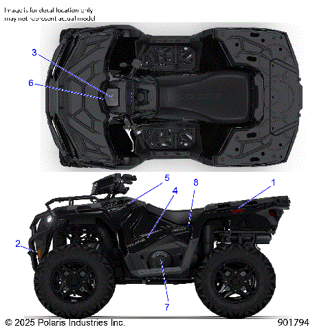 BODY, DECALS, GRAPHIC - A26SHY57AL/AS (901794)