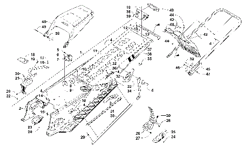 TUNNEL, REAR BUMPER, AND SNOWFLAP ASSEMBLY [101455]