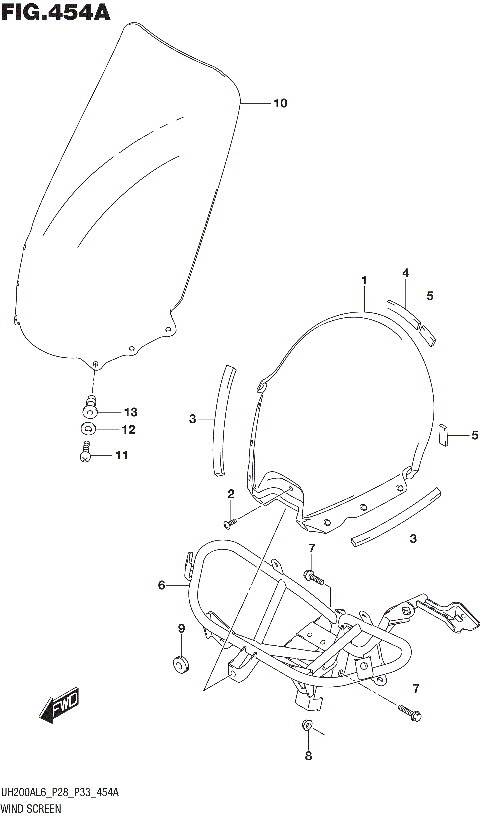 WIND SCREEN (UH200AL6 P28)
