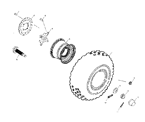 FRONT WHEEL - A11RB42AA/A11RD50AA/AB/A11RF50AA (4981798179B11)