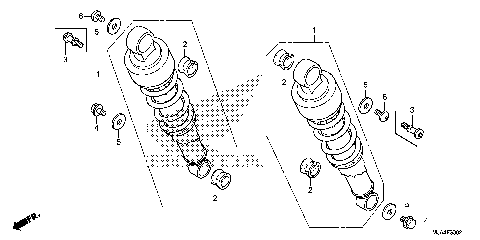 REAR SHOCK ABSORBER (3)