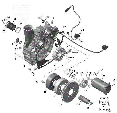 01- ROTAX - Magneto and Electric Starter