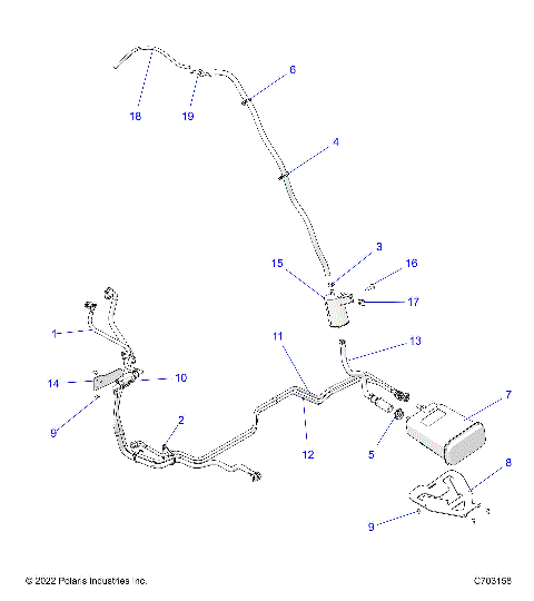 FUEL SYSTEM, FUEL LINES, EVAP - Z23RGK2KAJ/BJ (C0703873)
