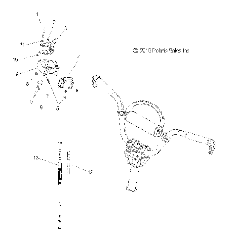 ENGINE, THROTTLE CONTROL ASM. - S12CN8/CY8 ALL OPTIONS (49SNOWTHROTTLE11PRMK)