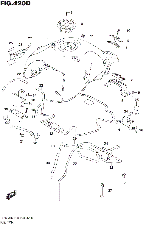 FUEL TANK (DL650XAL6 E28)