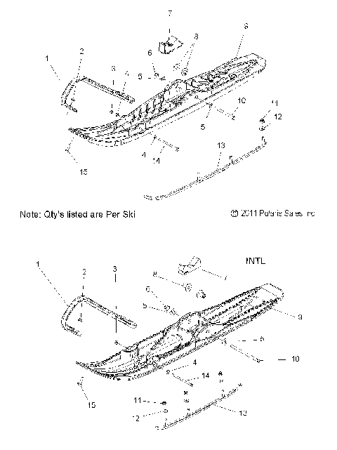 STEERING, SKI ASM. - S12BS8/BC8 ALL OPTIONS (49SNOWSKIASM12PR)