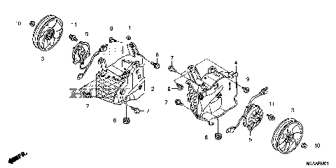 COOLING FAN (GL1800'06-)
