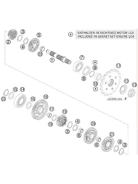 TRANSMISSION II - COUNTERSHAFT     