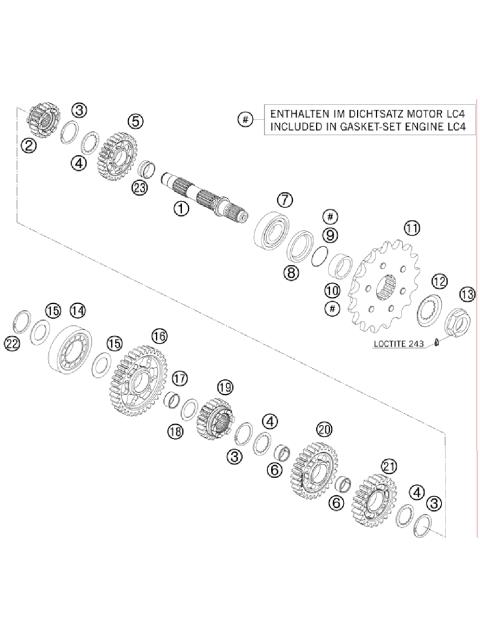 TRANSMISSION II - COUNTERSHAFT     