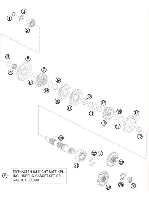 TRANSMISSION II - COUNTERSHAFT     
