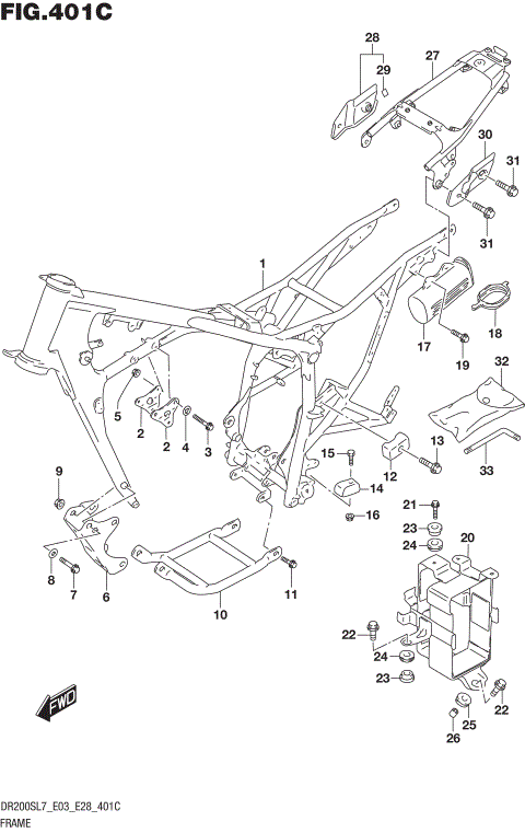 FRAME (DR200SL7 E33)