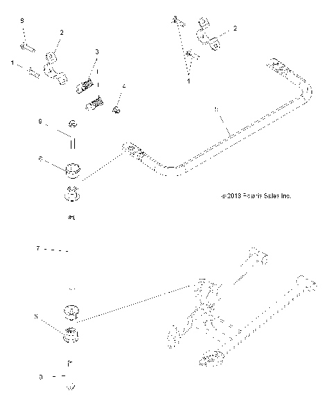 SUSPENSION, STABILIZER BAR - A15SVA85HD (49ATVSTABILIZER14850SCRAM)