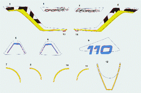 DECAL KIT (BAJA BLUE)