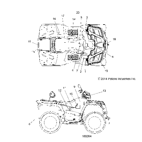 BODY, DECALS - A15SHS57CS (100004)