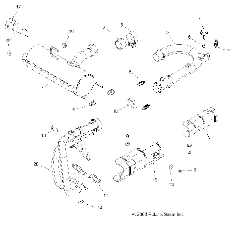 ENGINE, EXHAUST SYSTEM - R09VH76FX (49RGREXHAUST09RZRS)