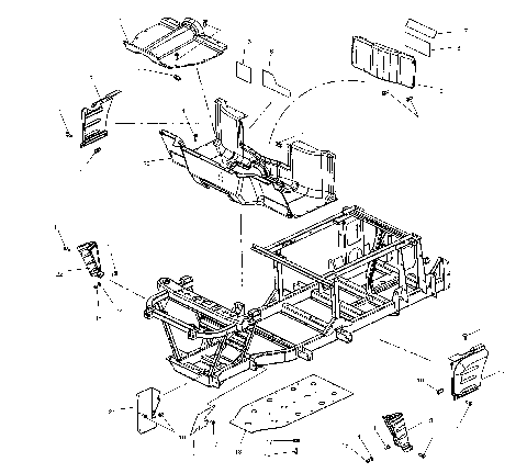 MOLDINGS and SEAT - A10RF50AB (4970927092A05)