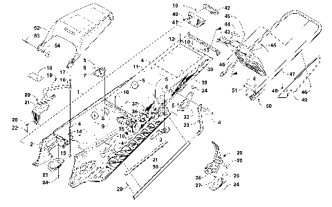 TUNNEL, REAR BUMPER, AND SNOWFLAP ASSEMBLY [103455]