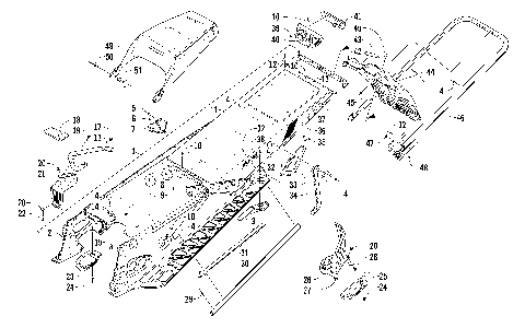 TUNNEL, REAR BUMPER, AND SNOWFLAP ASSEMBLY [99443]