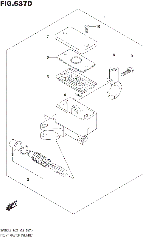 FRONT MASTER CYLINDER (SV650AL9 E33)