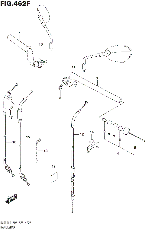 HANDLEBAR (SV650XAL9 E33)