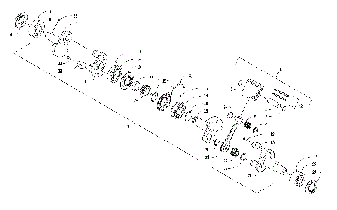 PISTON AND CRANKSHAFT [105199]