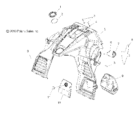 BODY, CONSOLE - S11PT5BSL/BEL (49SNOWCONSOLE11550)