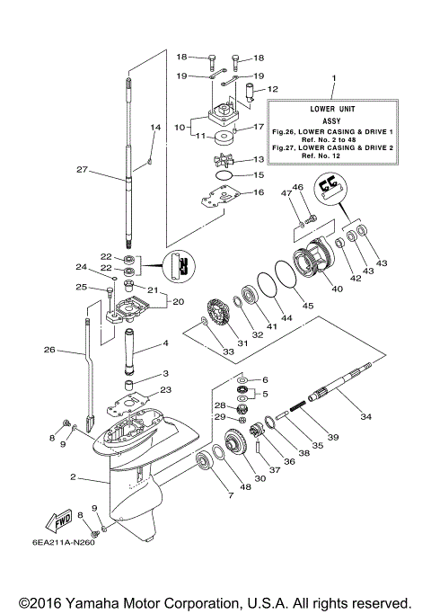 LOWER CASING DRIVE 1
