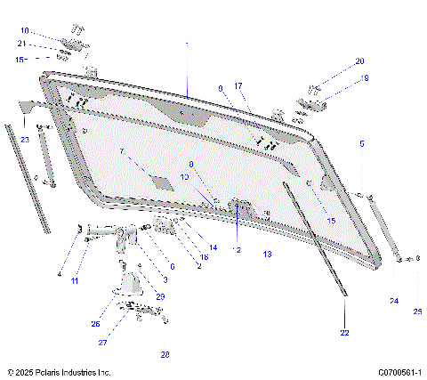 BODY, FRONT WINDOW ASM.